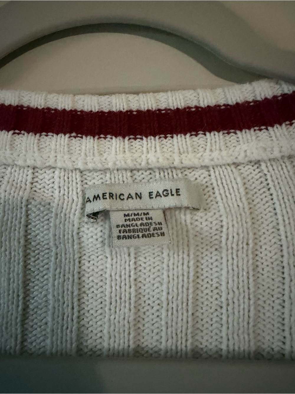 American Eagle Cropped Ribbed Button Up Cardigan - Picture 3 of 5